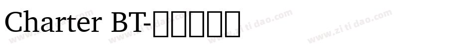 Charter BT字体转换
